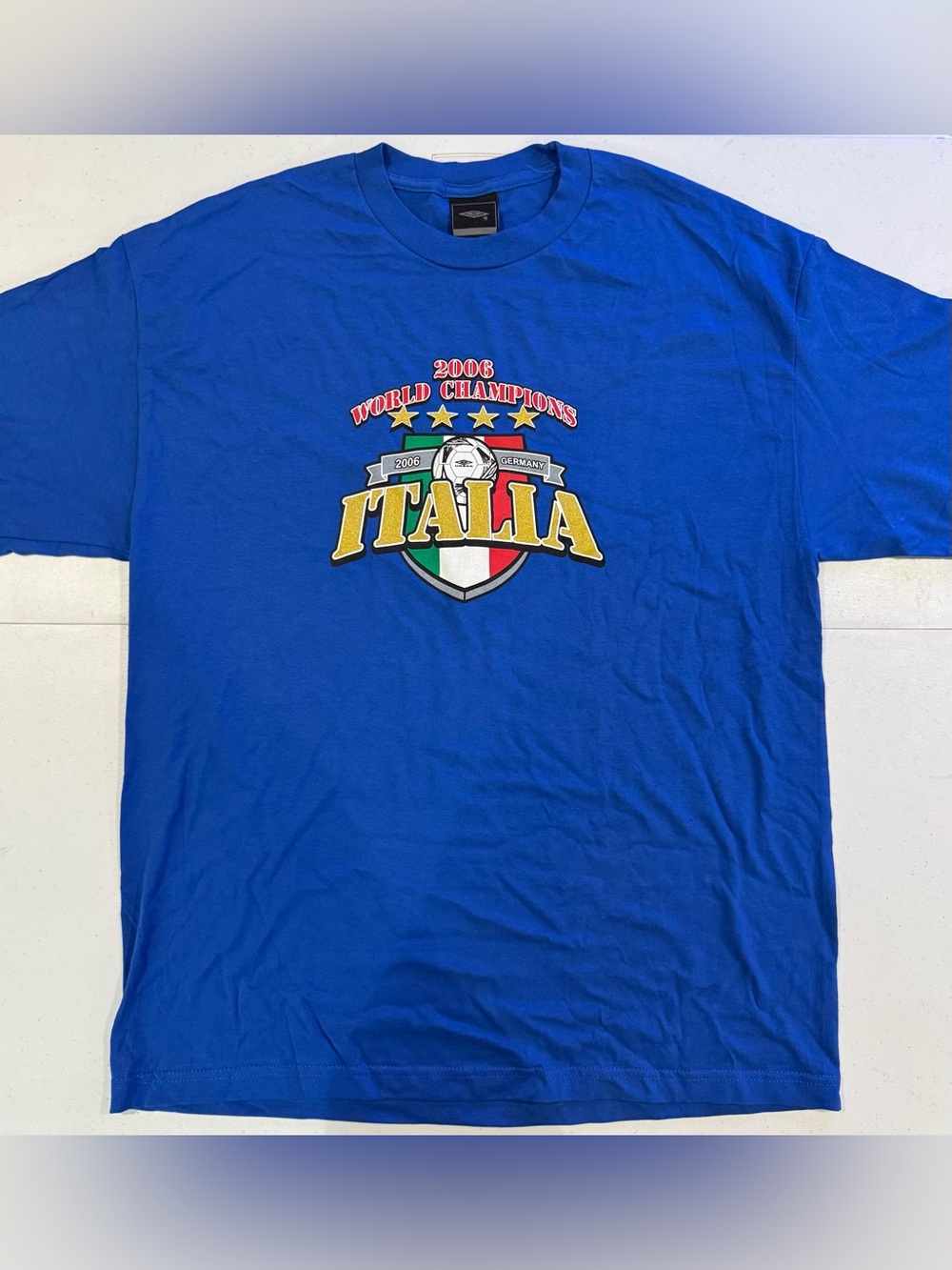 Vintage 2006 Italy World Champions Soccer t shirt size XL